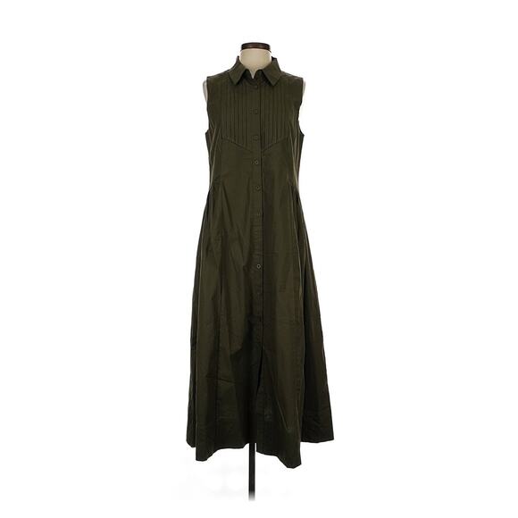 NWT Maye Corrine Green Maxi Shirt Dress S - Picture 2 of 5